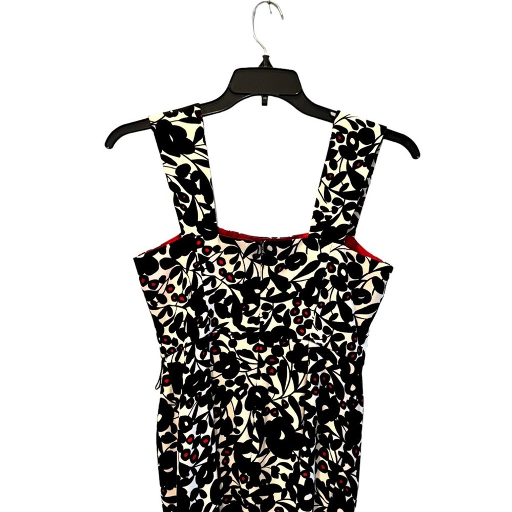 London Times Women's Black and White Pencil Dress | Size 8